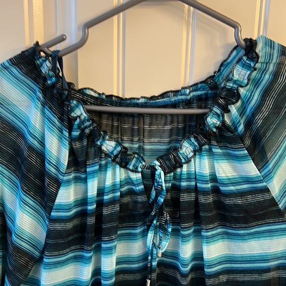 Ricki’s - dressy or casual sheer blouse with attached cami - Picture 2 of 4